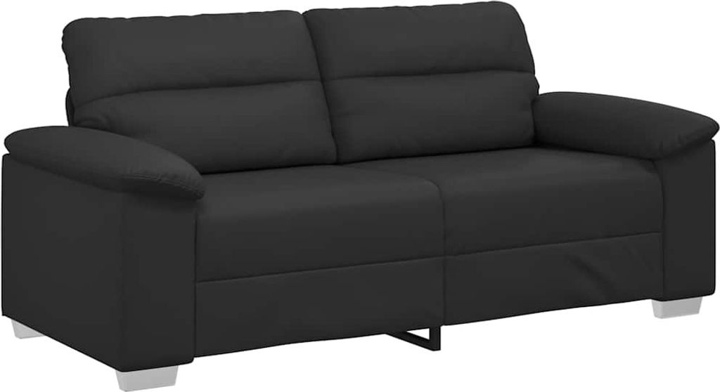 2-Sitzer-Sofa Schwarz 180x81x84 cm Kunstleder