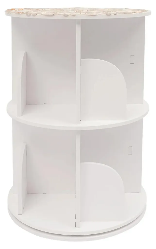 Meuble de rangement pivotant 8 compartiments structure métal et PVC