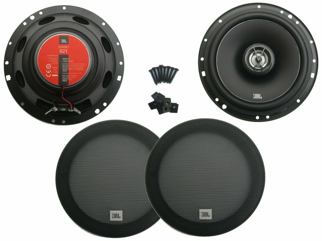 JBL Stage 602E 2-Wege Koaxial Lautsprecher System Einbauset für 3er E46 Limousine sowie Coupé und Touring