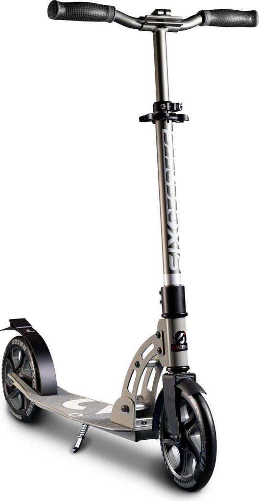 SIX DEGREES Aluminium Scooter mit Klappmechanismus u. Ständer, 205 mm, höhenverstellbar, , grau,
