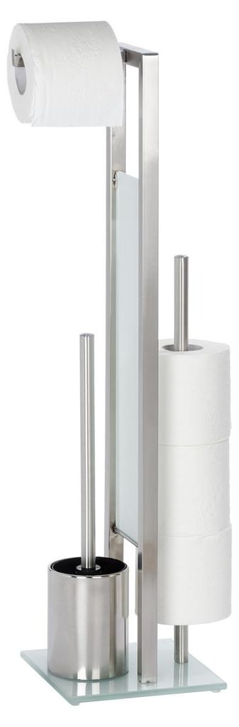 WENKO Stand WC Garnitur Toiletten Bürsten Papier Rollen Produktbild 