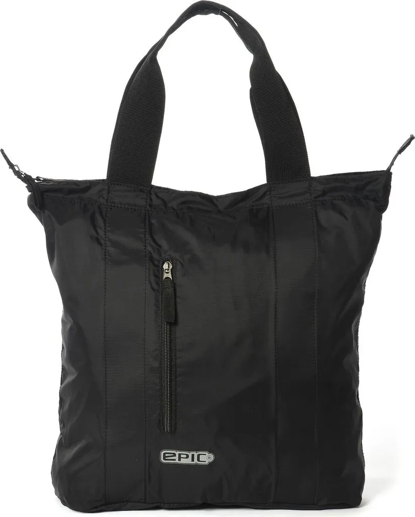 EPIC Xpak Foldable Shopper Black - Shopper Minimalista in Nylon 16L