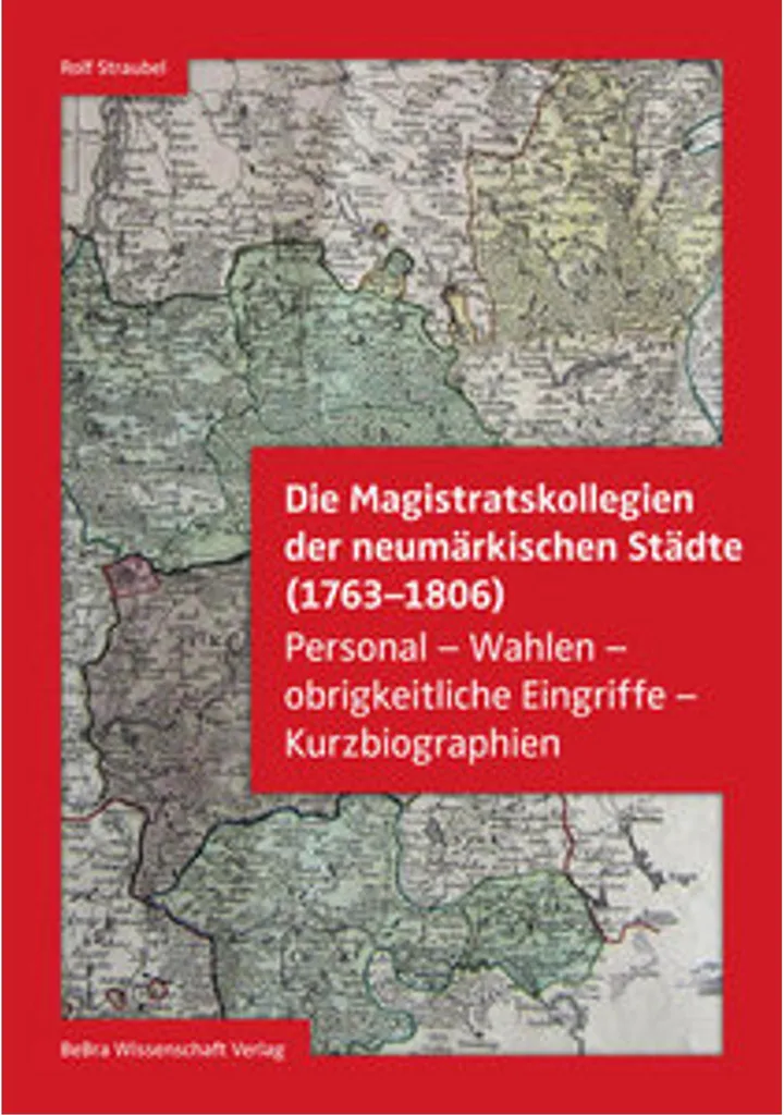 Livre Histoire Prussienne : Les Magistrats des Villes de la Neumark