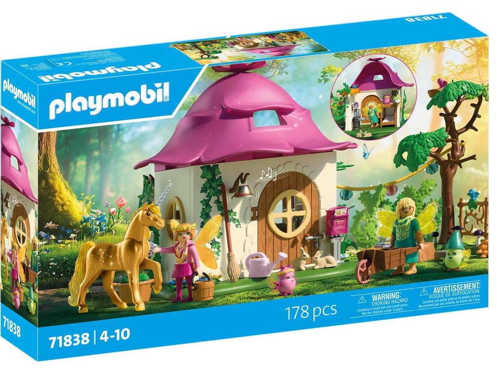 PLAYMOBIL 71838 Gemütliches Feenzuhause mit Goldeinhorn und Produktbild 