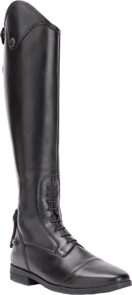 Bottes équitation cuir noir ER2210 Moretta Ortona - Tige haute homme 43
