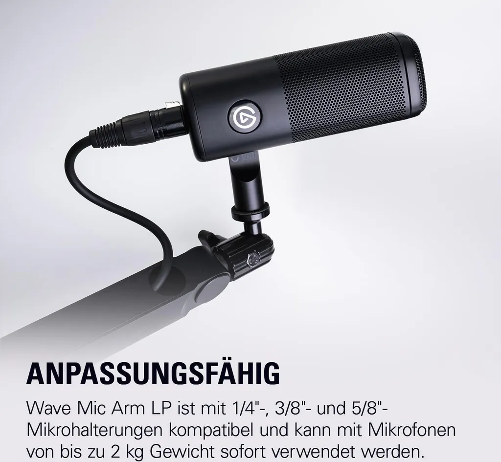 Support Micro Elgato Wave Mic Arm LP pour Libérer l'Espace sur le Bureau - 24