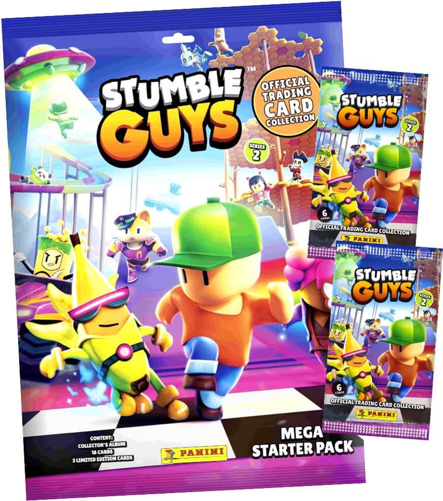 Panini Stumble Guys Karten Serie 2 - Sammelkarten Trading Cards - 1 Starter + 2 Booster