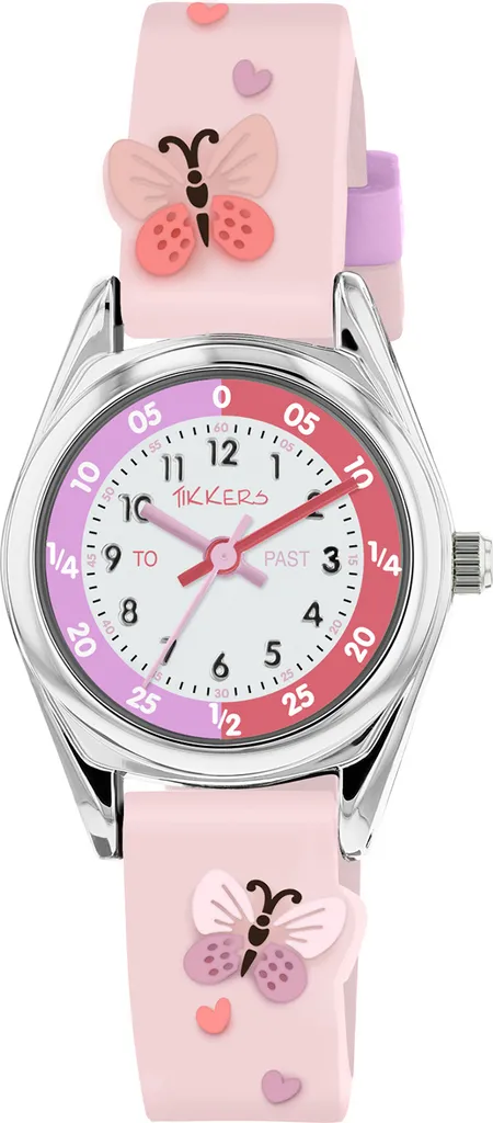 Orologio Tikkers TK0206 Rosa Farfalle 3D: Il Regalo Magico per Lei