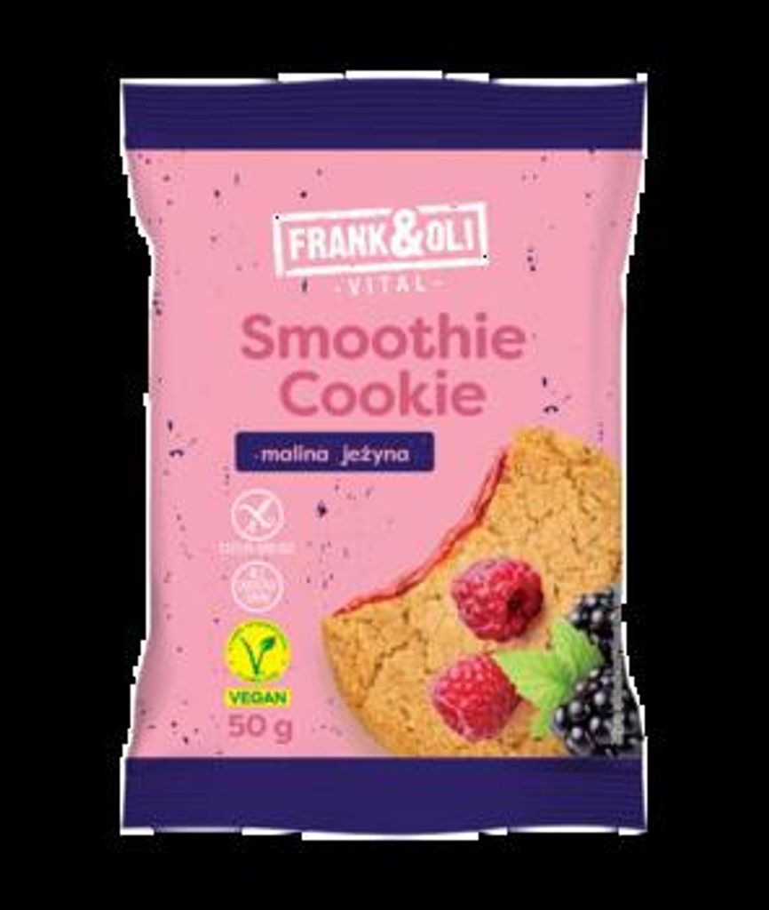 Ciastko Owsiane Frank & Oli Z Nadzieniem Malinowo-Jeżynowym Zdjęcie produktu 