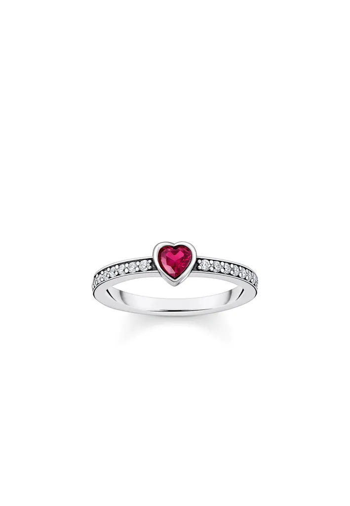 Anello solitario da donna in argento sterling con zirconi di Thomas Sabo