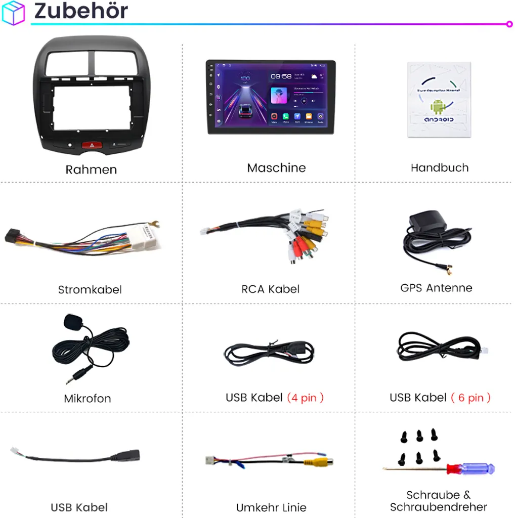 Infotainment Android 12 per Mitsubishi ASX 2010-16 10" GPS - 26
