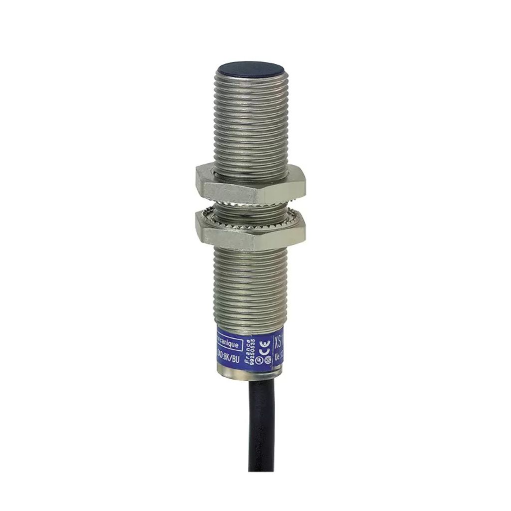 Yageo XS6-Indu. Näher.sch. M12, L53mm, Messing, Sn 4mm, 12-48 V DC, 10m Kabel XS612B1PAL10