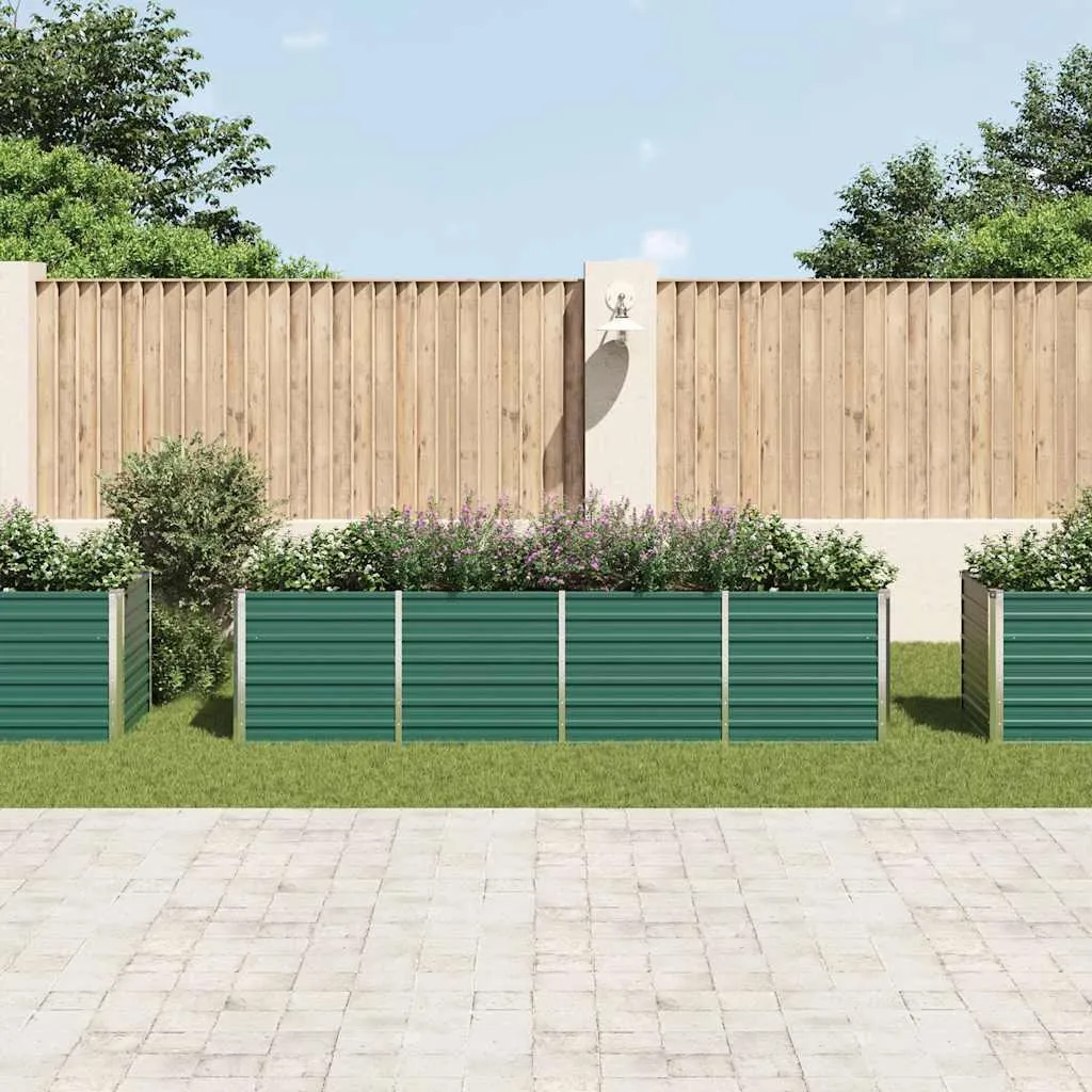 Carré potager surélevé pour jardinage sans effort vert 320x80x77