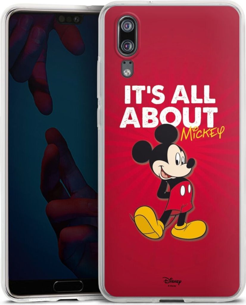 DeinDesign Handyhülle für Huawei P20 Silikon Hülle Case Smartphone Schutzhülle Disney Maus Offizielles Lizenzprodukt