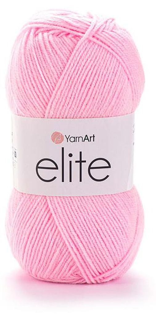YarnArt Elite Acrylgarn 100g/300m Hellrosa – weich & Produktbild 