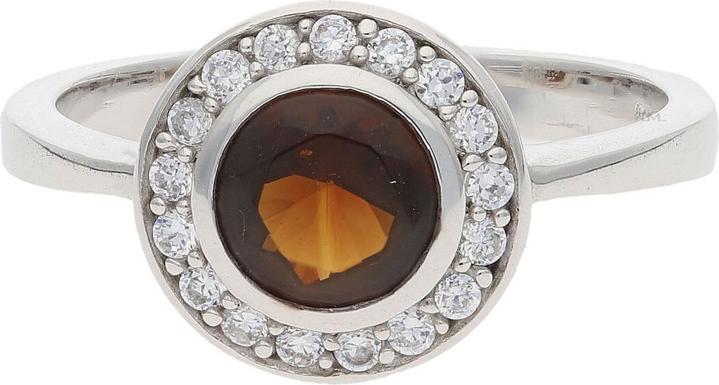 JuwelmaLux Ring 925/000 Sterling Silber mit synth. Zirkonia JL30-07-4022 52