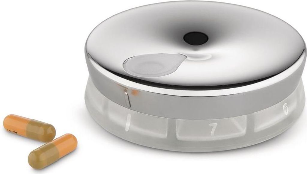 Alessi - YoYo Pillendose, Edelstahl