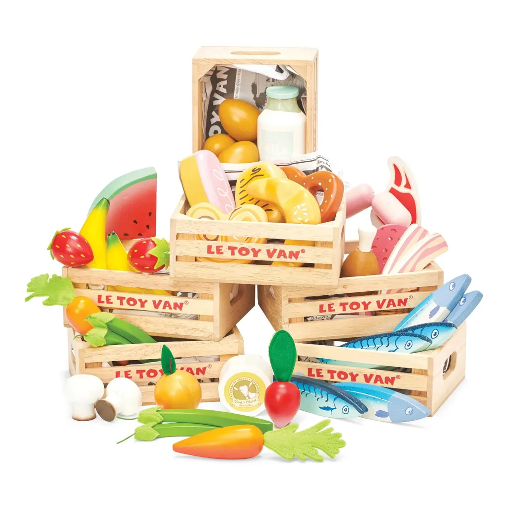 Set de Pâtisseries Créatives en Bois Durable avec Caisse de Rangement - 5