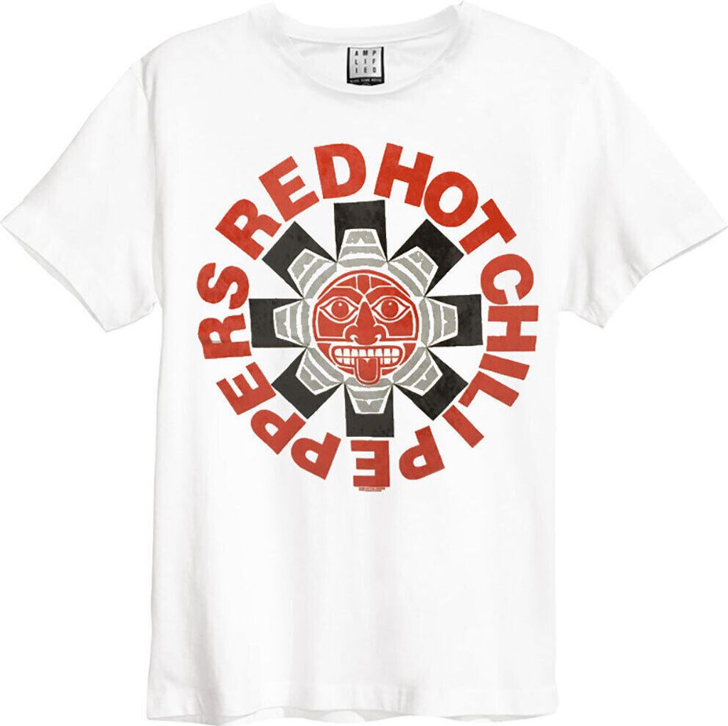 Red Hot Chilli Peppers - T-Shirt für Herren/Damen Uni RO395 (L) (Weiß)