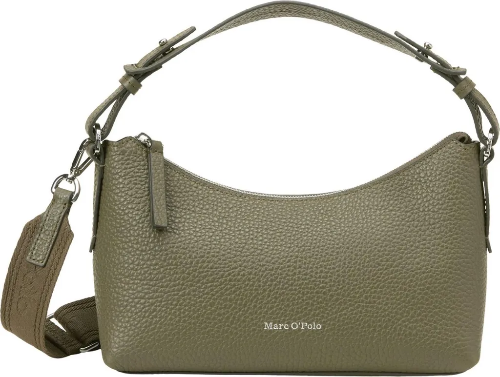 Marc O'Polo Binna Crossbody Bag Olive | Vera Pelle Dark Mossy Green