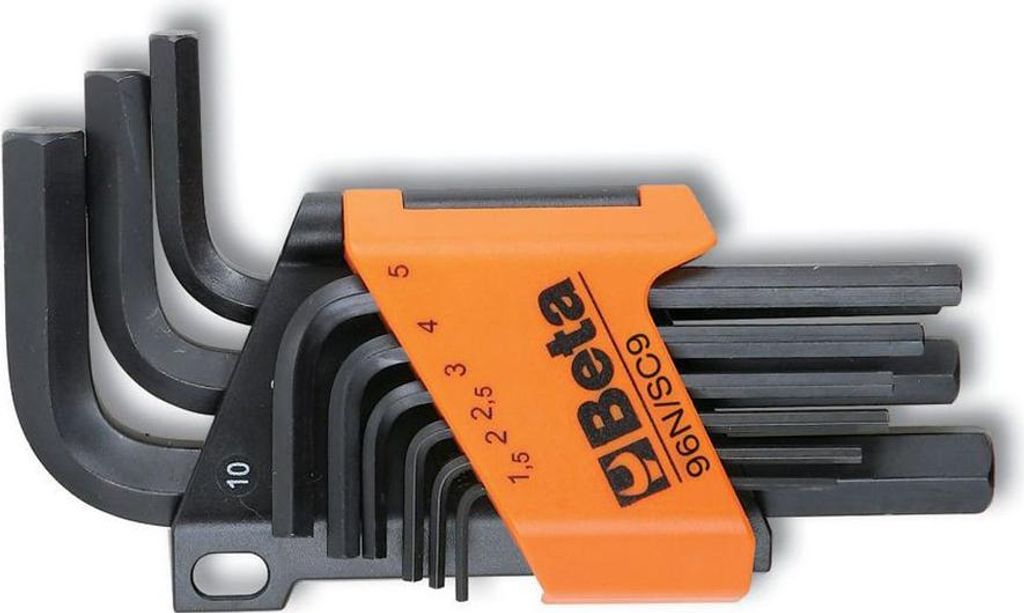 Beta Utensili 1.5-10 Mm Kurzer Sechskantschlüsselsatz 9 Einheiten Grau Grau One Size