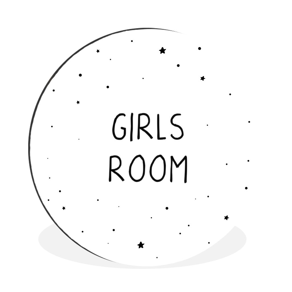 MuchoWow Aluminium Wandkreis Zitate - Mädchenzimmer - Mädchen - Kind - Sprichwörter Ø 30 cm Wanddeko Modern Wohnzimmer - Wand Bild - Wohnzimm...