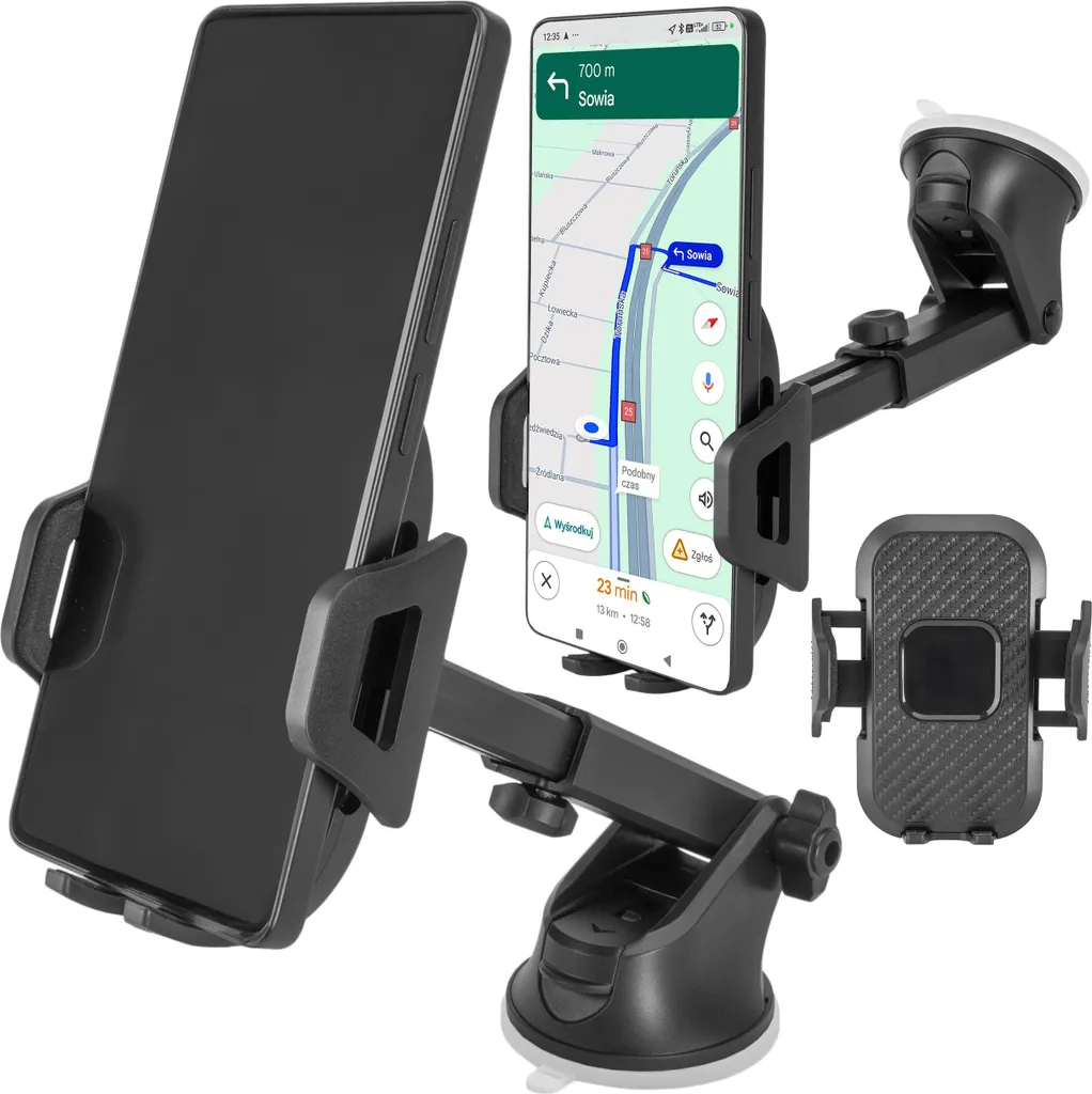 Supporto Auto Smartphone Universale - Ventosa Lavabile e Snodabile - 1