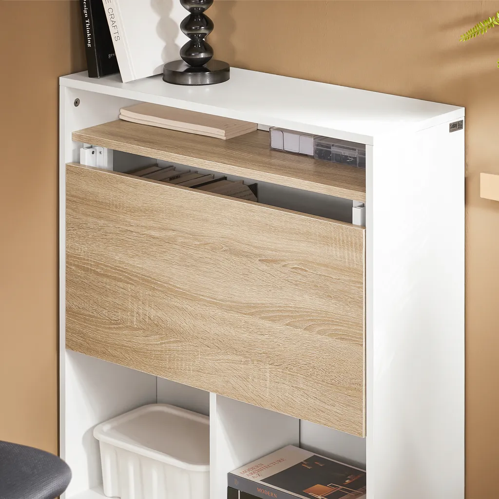 Table pliante avec armoire idéale pour petit espace et télétravail - 6