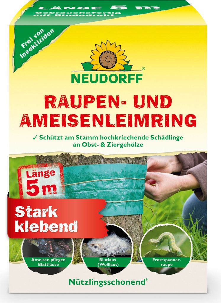 Neudorff Raupen-und AmeisenLeimring 5 m insektizidfrei, Produktbild 