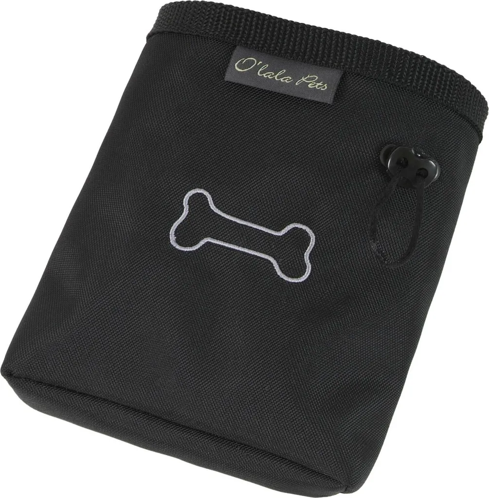 Pochette à friandises Olala Pets 15x10 cm noire pour agility et club