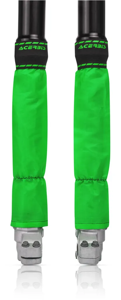 Protection fourche moto ACERBIS Z-MUD vert 46/49mm idéale enduro-cross
