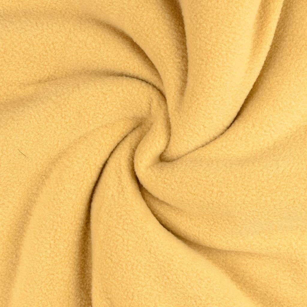 Polarfleece Antipilling ARTHUR Beige uni, ca. 261 g/m², ca. 0,5 m lang, ca. 1,53 m breit, Stoffe Meterware, 100 % Polyester