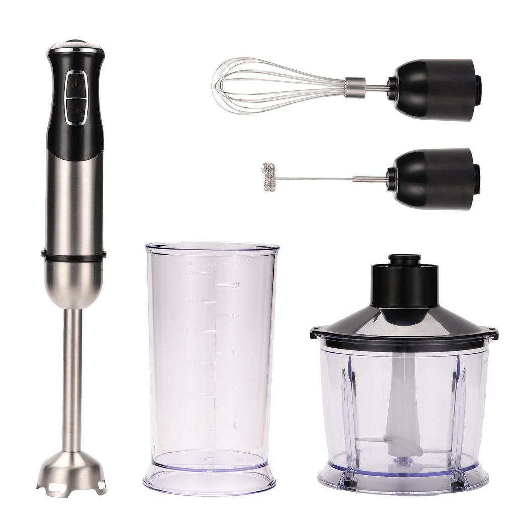 1000W hand blender set, 21 speeds + turbo, made of 304 stainless steel, multifunctional handheld mixer with a mug, chopper & whisk for smoothies, soup