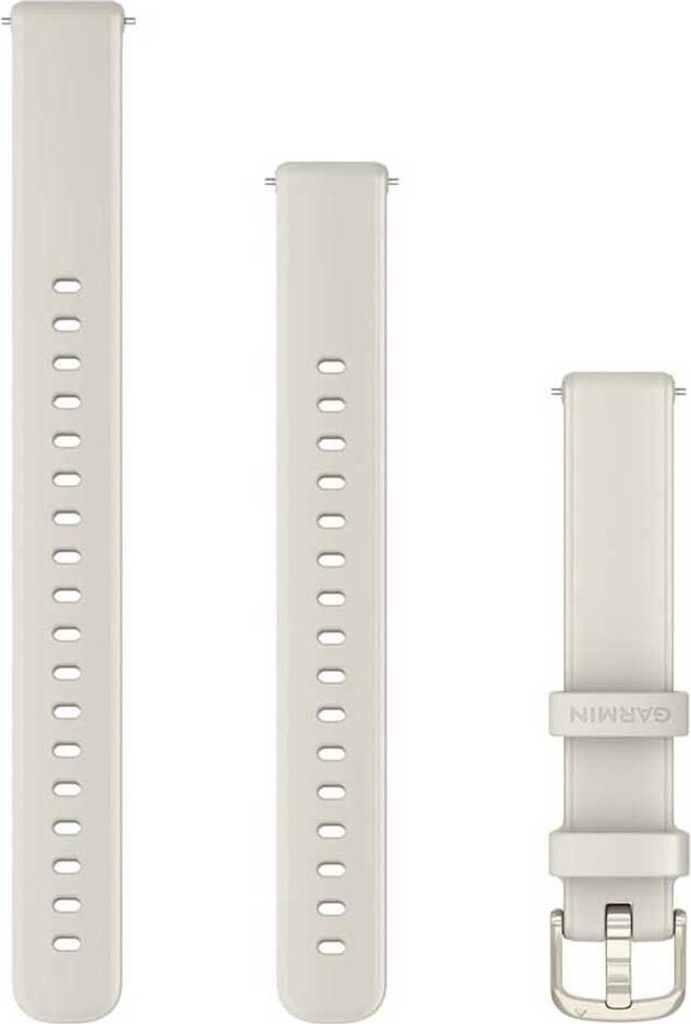 Garmin Lily 2-Armband (14 mm), Silikon Bone / Lunargold