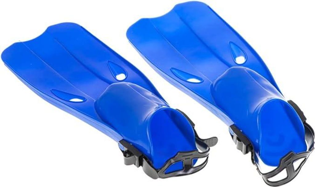 Verstellbare Tauch- und Schwimmflossen Größe M 225-245 cm Blau Schnorchelflossen