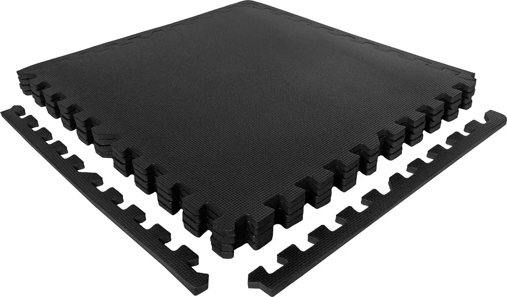 Tapis de Sol Anti-Bruit VirtuFit Fitness 120x120cm Protège-Sol 4 Pièces