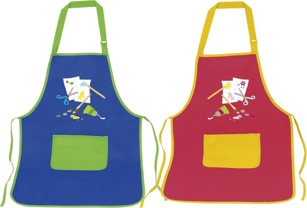 4X Grembiule Brunnen 1048095 per Piccoli Artisti - Cotone Colorato