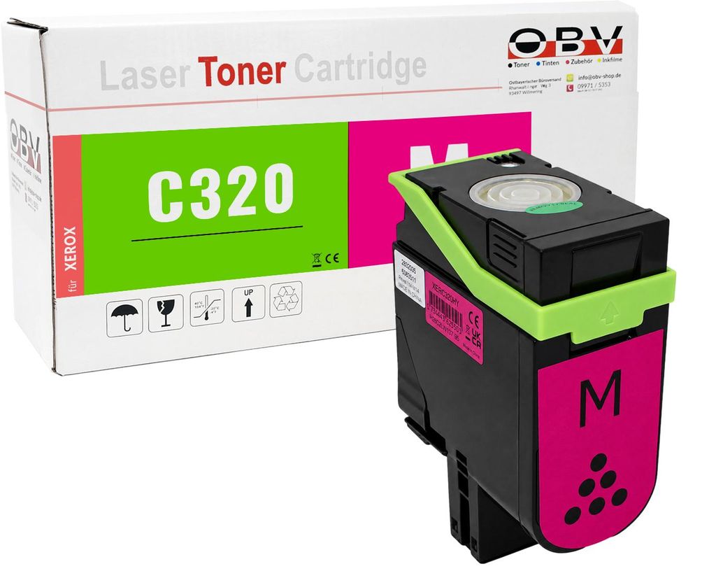 Xerox C320 kompatibler Toner Magenta - C320 C320DN C320DNI Produktbild 