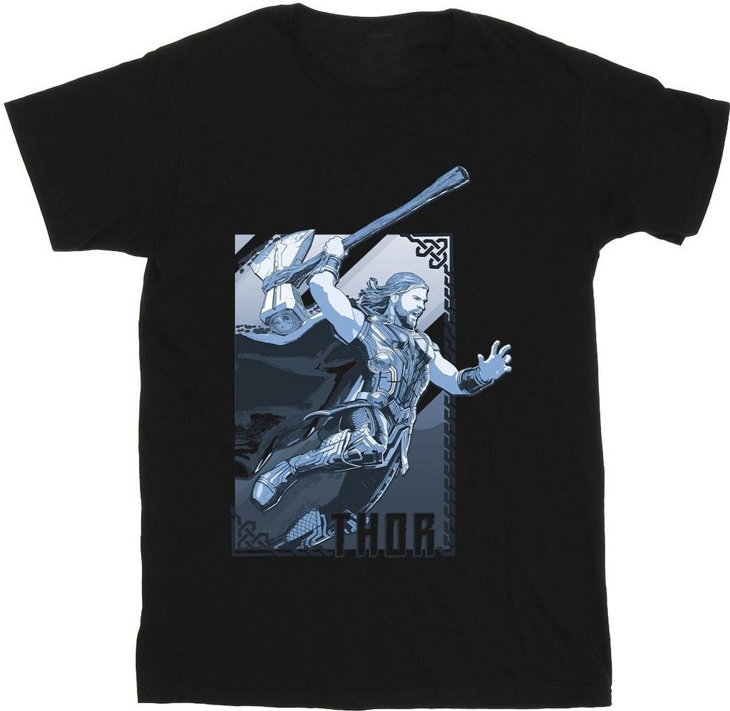 Marvel - "Love And Thunder" T-Shirt für Herren BI52171 (4XL) (Schwarz)