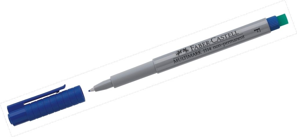 FABER-CASTELL Marker Multimark non-perm. F blau 10Stk