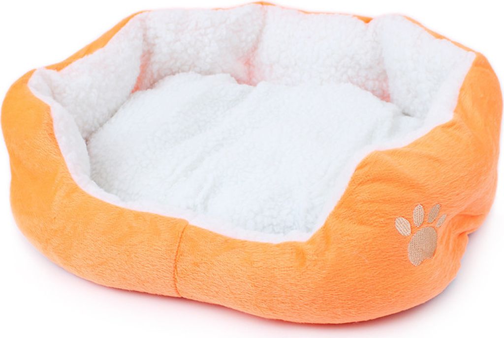 50x40cm Katzenbett Katzenkissen Katzensofa Katzenkorb Katzendecke, Hundebett Katzenbett Hundekorb für Hunde und Katzen, orange, 50 cm, 40 cm
