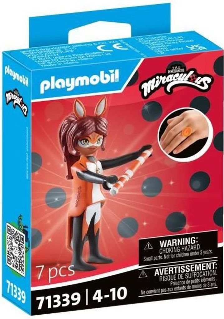 PLAYMOBIL Miraculous Rena Rouge Spielfigur, 71339, Kunststoff, Kinder Spielzeug
