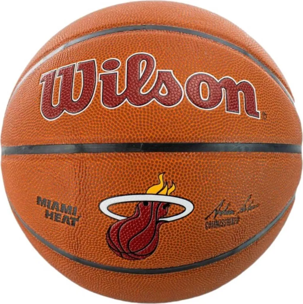 Ballon de basket-ball Wilson NBA Team Alliance Miami Heat unisexe