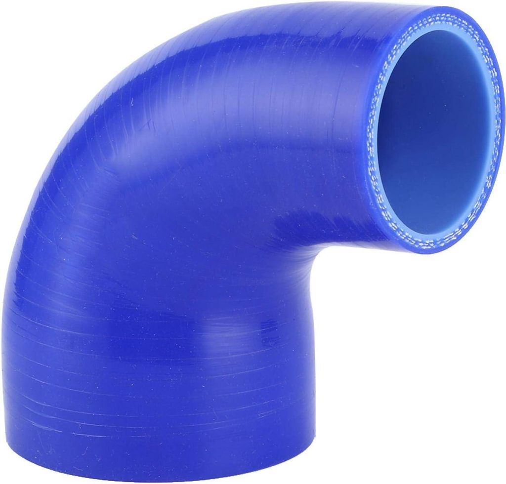90 Grad Silikonbogenverlaufstück 4-lagig 2 Zoll bis 3 Zoll Einlass Intercooler Schlauch.