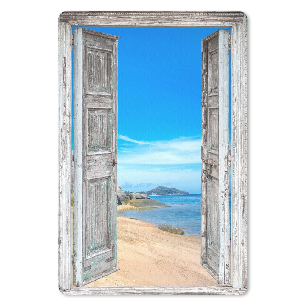 MuchoWow Mauspad Mousepad Strand - Tropisch - Sommer - Blick - Meer 18x27 cm - Mousepads - Maus Mat - Pad - Mausunterlage