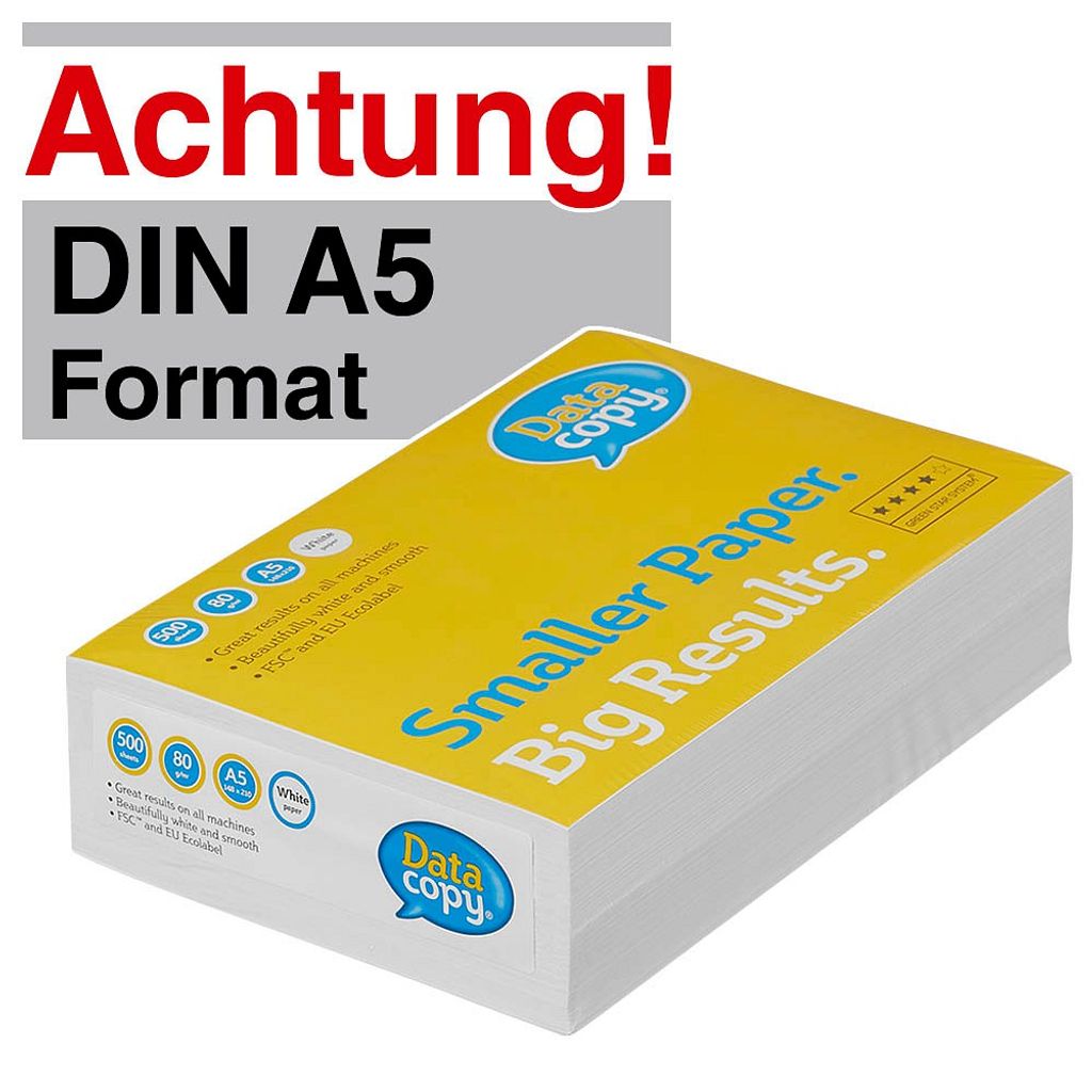 Data copy Kopierpapier Everyday Printing DIN A5 80 g/qm 500 Blatt