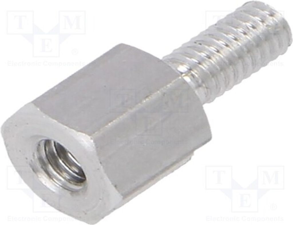 10x Distanzmuffe mit Gewinde 5mm Innengew: M2,5 Außengew: M2,5 232X05 Distanzeleme