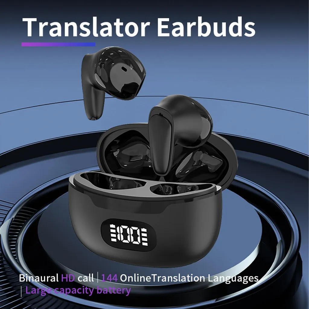 Oreillettes de Traduction Temps Réel - Bluetooth Stéréo Voyage d'Études - 5