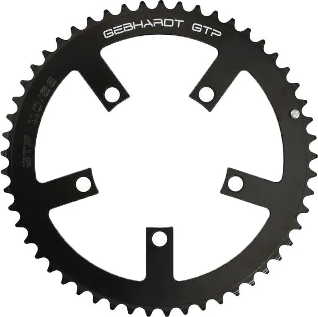 Plateau de Route 52 dents BCD 130 mm Noir pour Pédalier 5 Branches