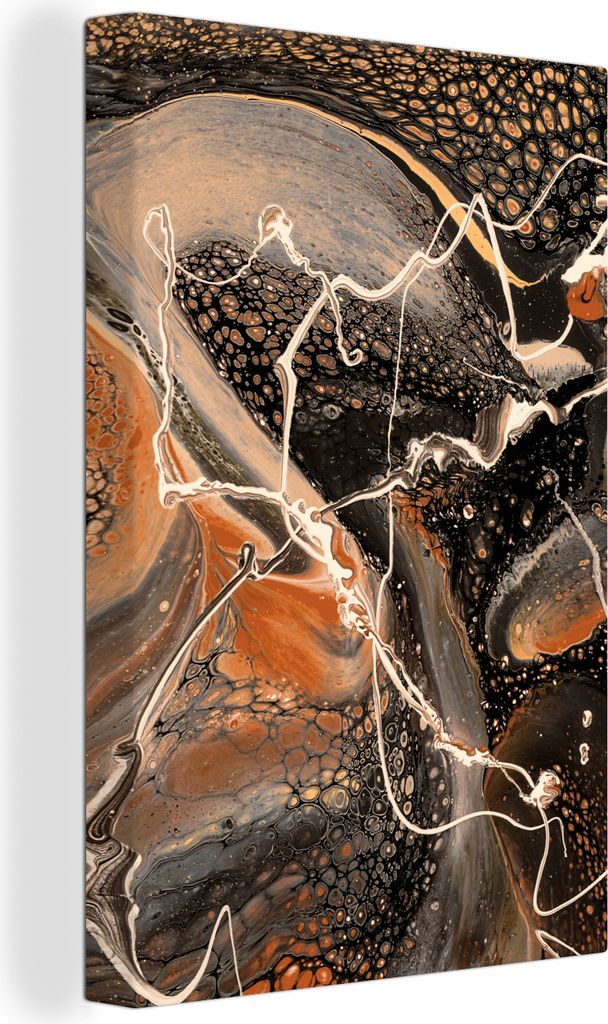 OneMillionCanvasses - Leinwandbilder - 90x140 cm, Malen - Abstrakt - Acrylguss, Wandbilder Kunstdruck Wanddekoration - Foto auf Leinwand - Gemäl...